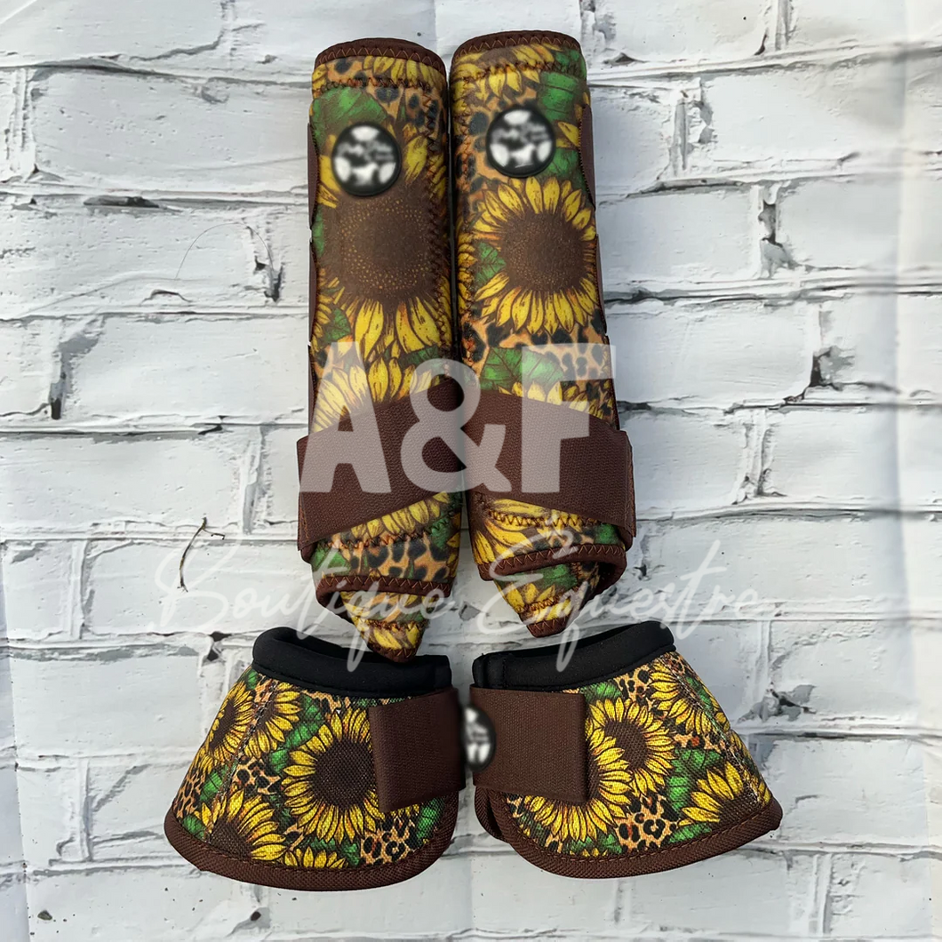 <tc>Boots and Bells | Leopard Sunflowers</tc>