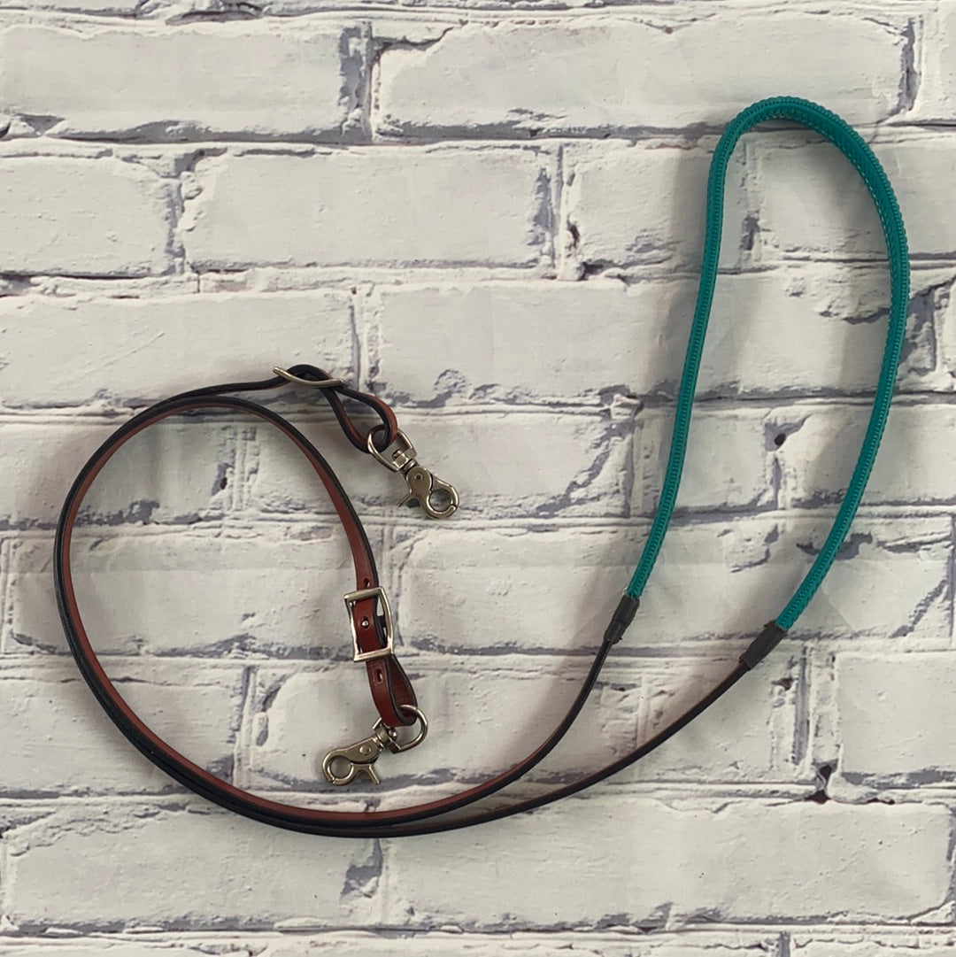 Guides de Barils | Cuir avec Turquoise Antidérapant