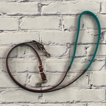 Load the image into the gallery, Barrel Reins | Teal Leather
