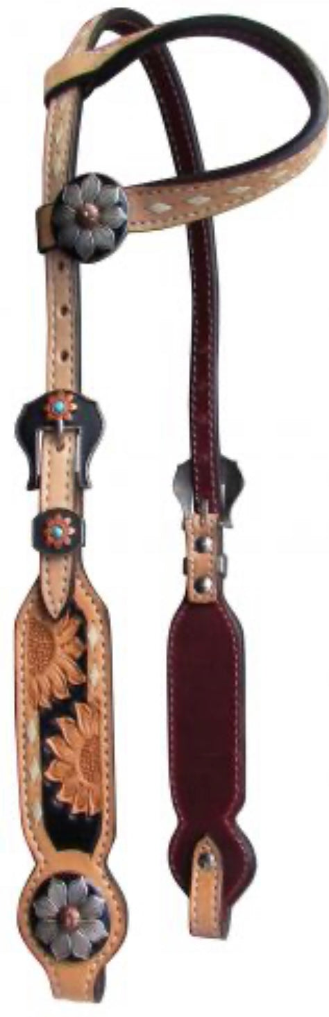 Headstall | One Ear | Sunflowers