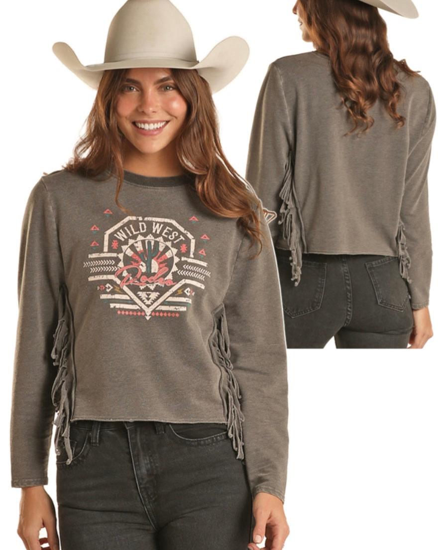Rock & Roll | Pullover | Wild West Rodeo Cactus