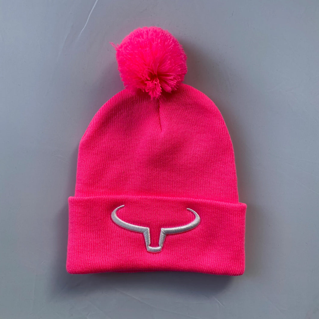 Ranch Brand | Tuque à Pompon | Rose & Silver