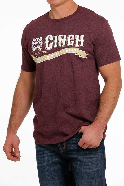 Cinch | T-Shirt | Burgundy Premium