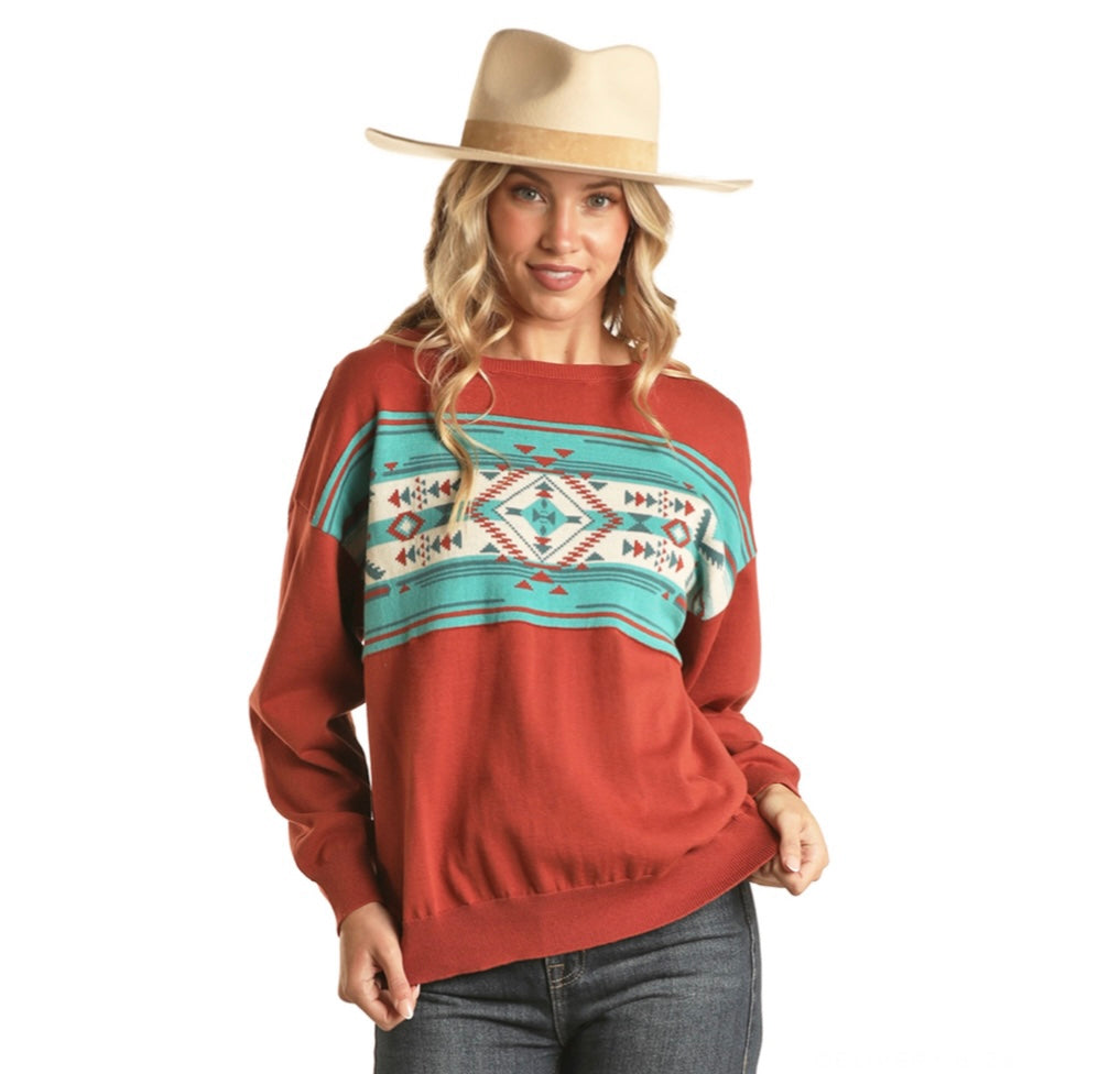 Rock & Roll | Chandail | Aztec Rust (S, L, XL)