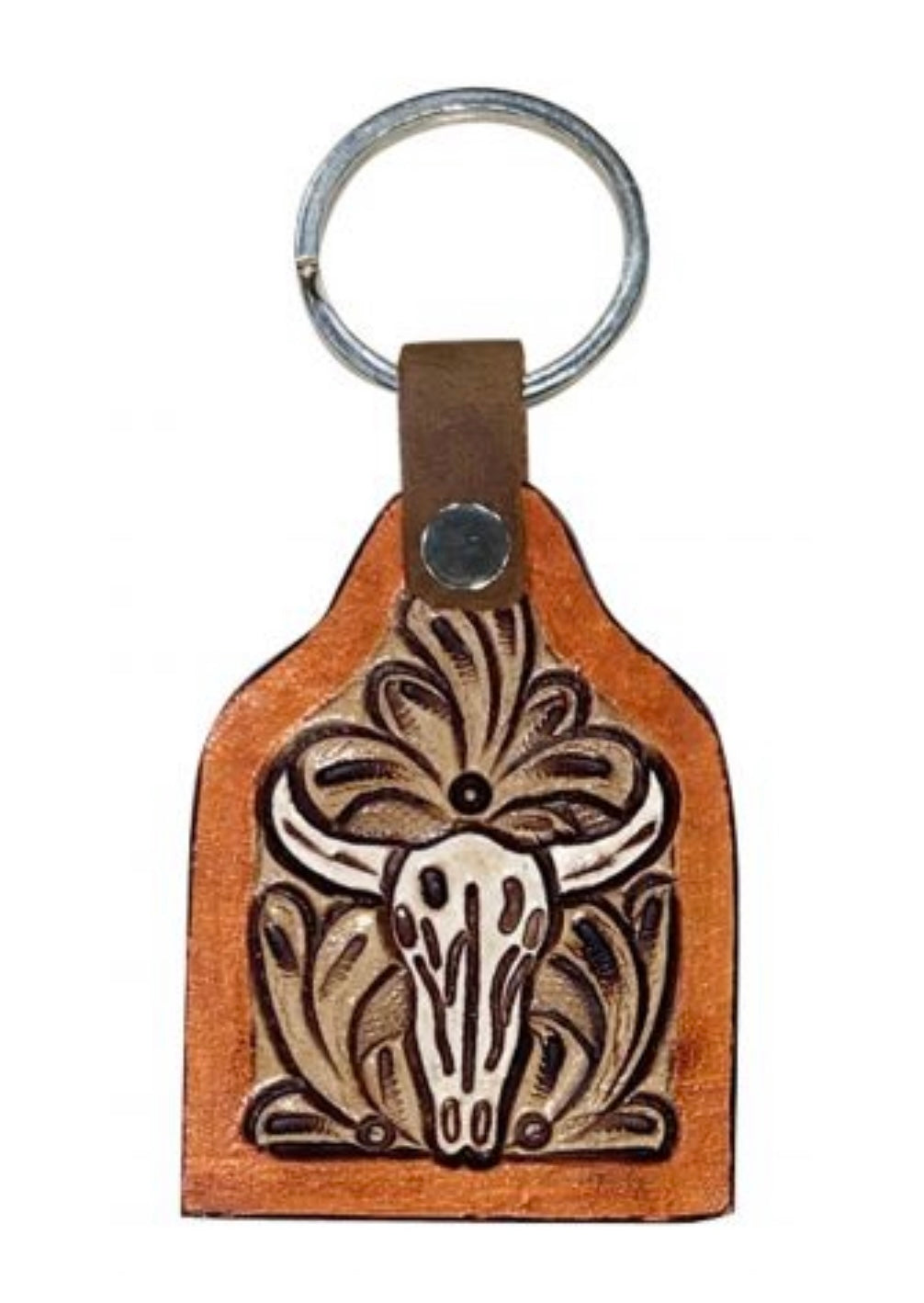 Key Chain | Cow Tag Steer Skull