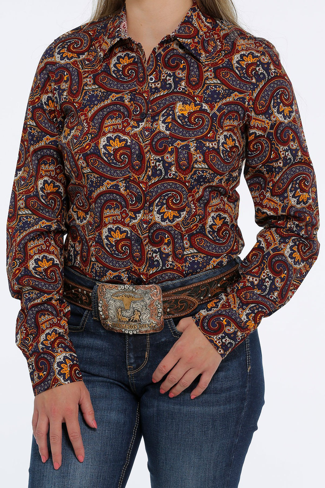 Cinch | Shirt | Yellow Paisley