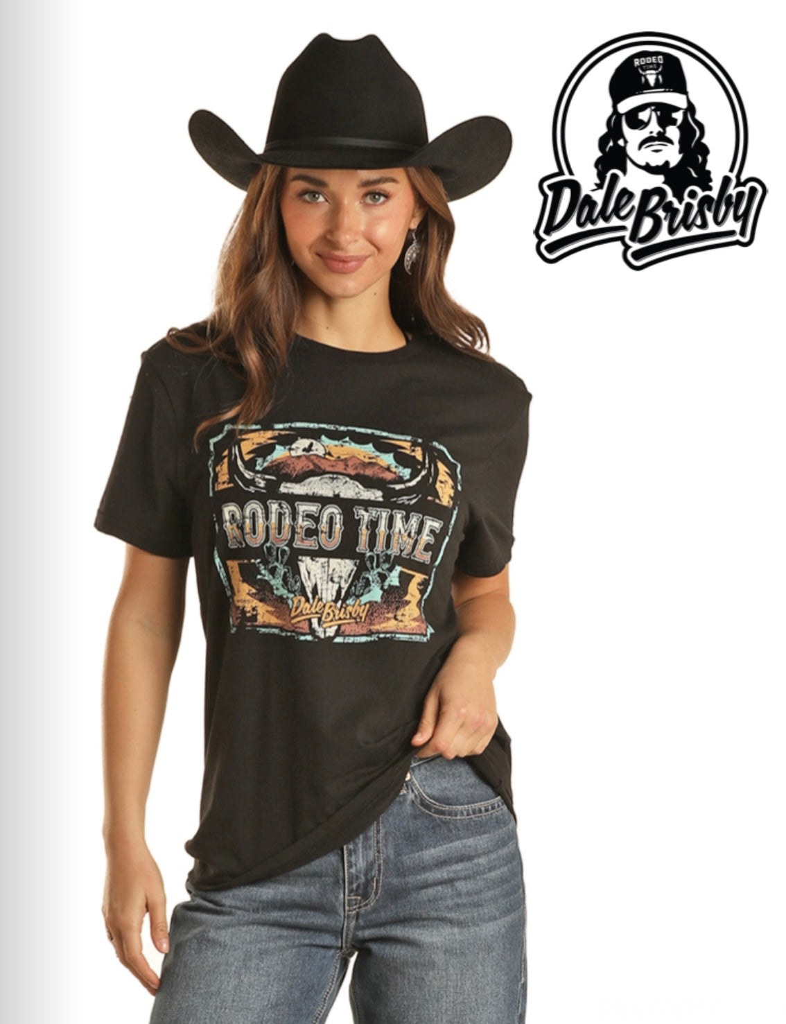 Rock & Roll x Dale Brisby | T-Shirt | Rodeo Time Black