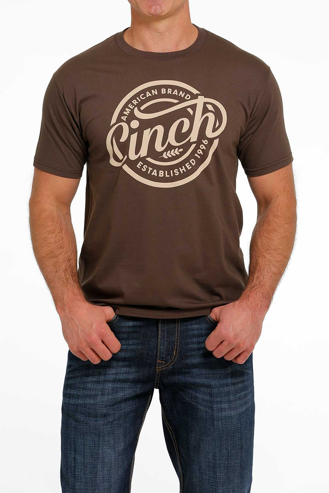 Cinch | T-Shirt | Brown Logo