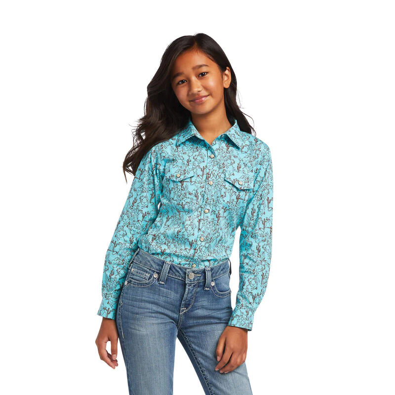 Ariat | Shirt | Turquoise Bucking Bronc