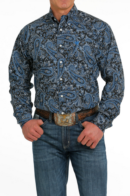 Cinch | Chemise | Black & Blue Paisley | Large