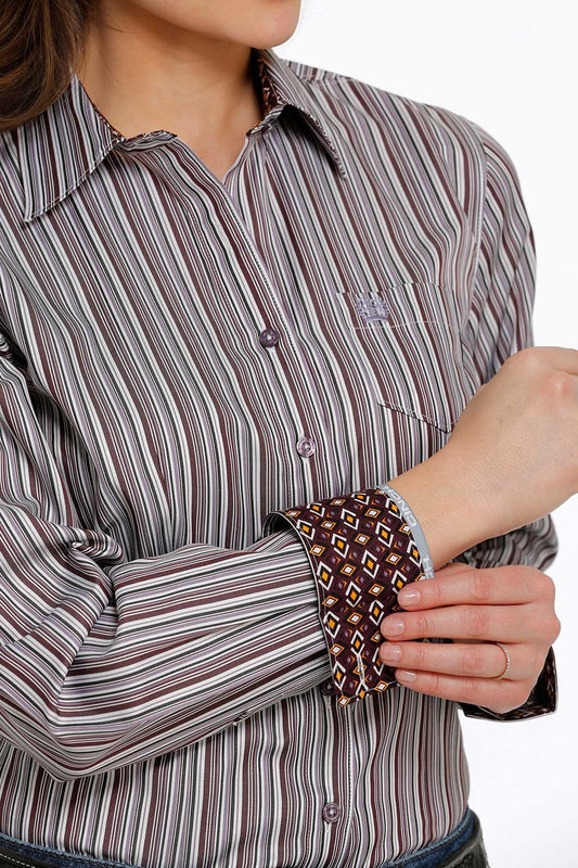 Cinch | Chemise | Lignée Mauve & Noir (M, L, XL)