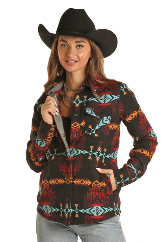 Rock & Roll | Manteau | Aztec Noir (XS, S)