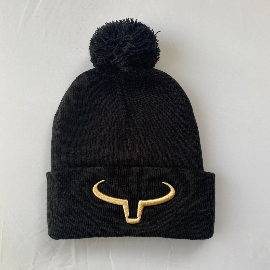 Ranch Brand | Tuque à Pompon | Noir & Gold