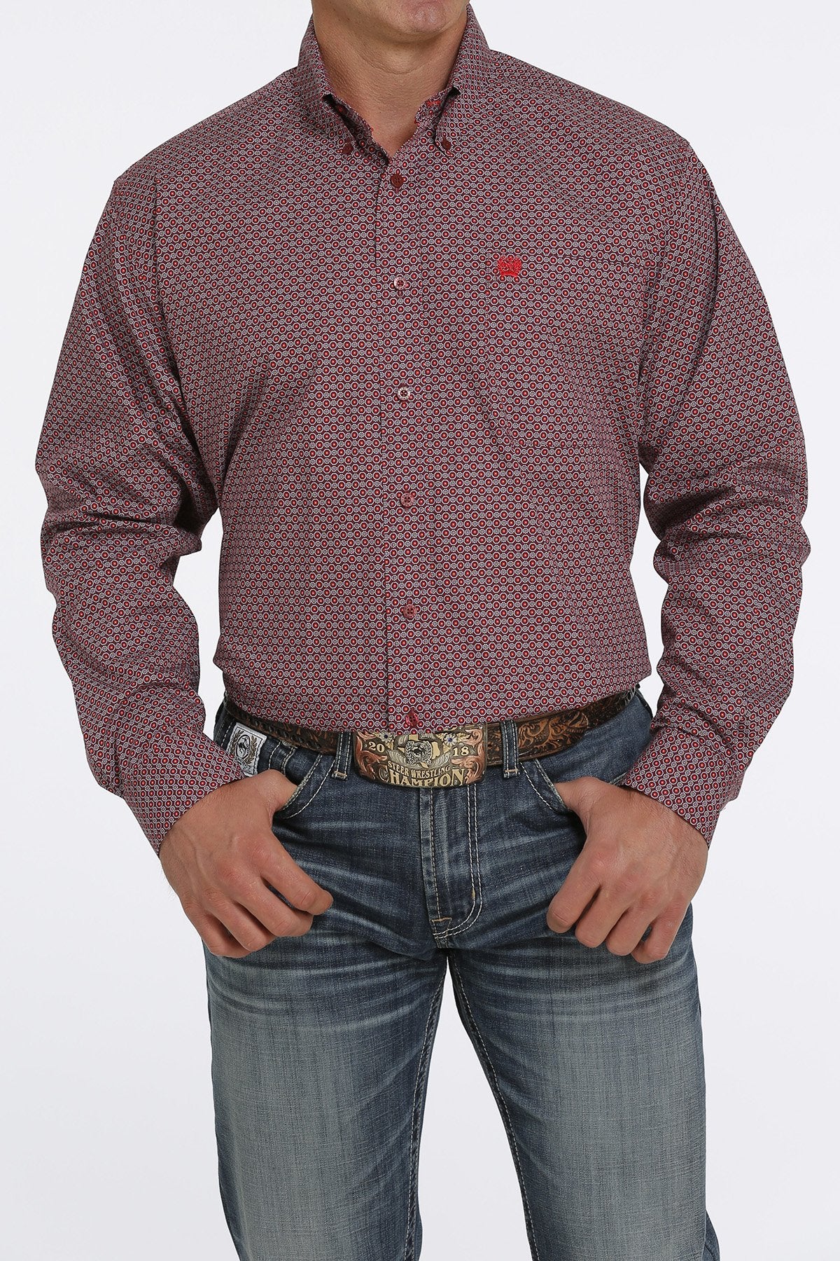 Cinch | Chemise | Rouge Bourgogne | X-Large