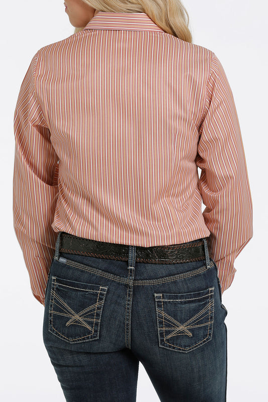 Cinch | Shirt | Orange Stripe Tencel