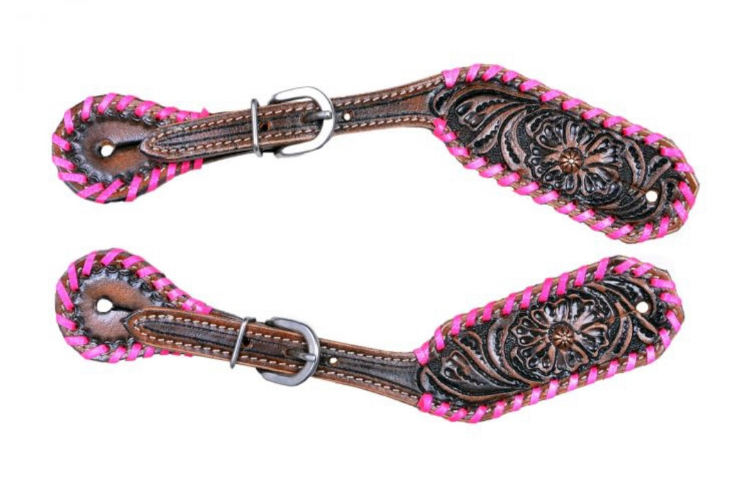 Spur Straps | Pink Flowers