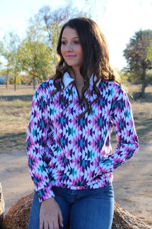 Ritzy | Chandail | Mauve Aztec | Médium