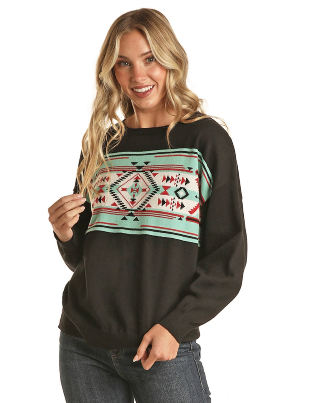 Rock & Roll | Sweater | Aztec Black