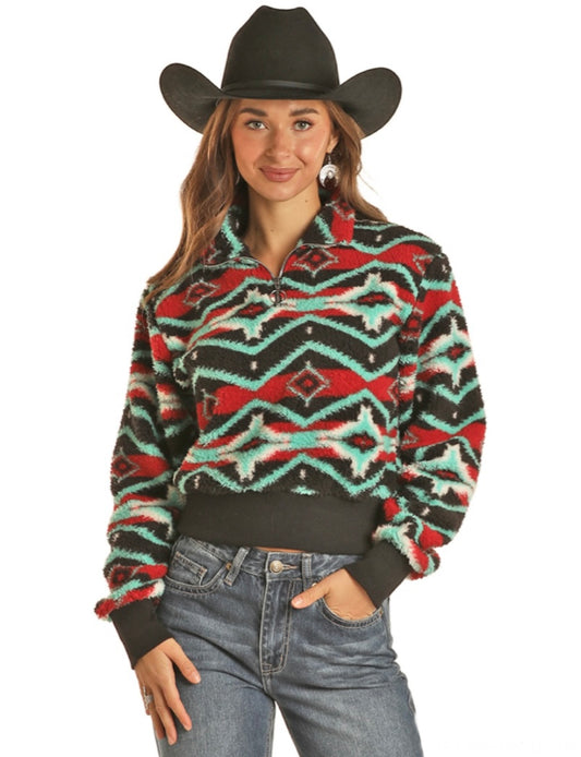 Rock & Roll | Pull-Over Sherpa | Noir