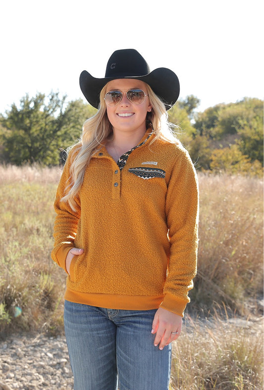 Cinch | Pull-Over Sherpa | Gold Teddy Bear | X-Large