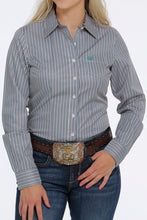 Load the image into the gallery, Cinch | Shirt | Teal Stripe
