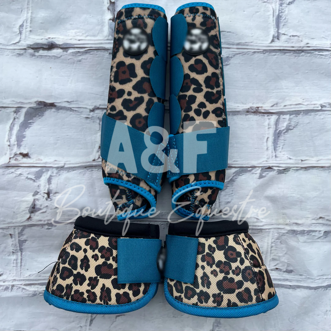 <tc>Boots and Bells | Turquoise Cheetah</tc>