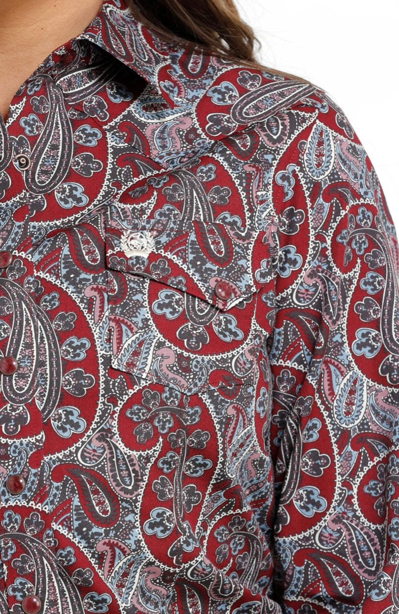 Cinch | Shirt | Red Paisley