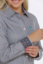 Load the image into the gallery, Cinch | Shirt | Teal Stripe
