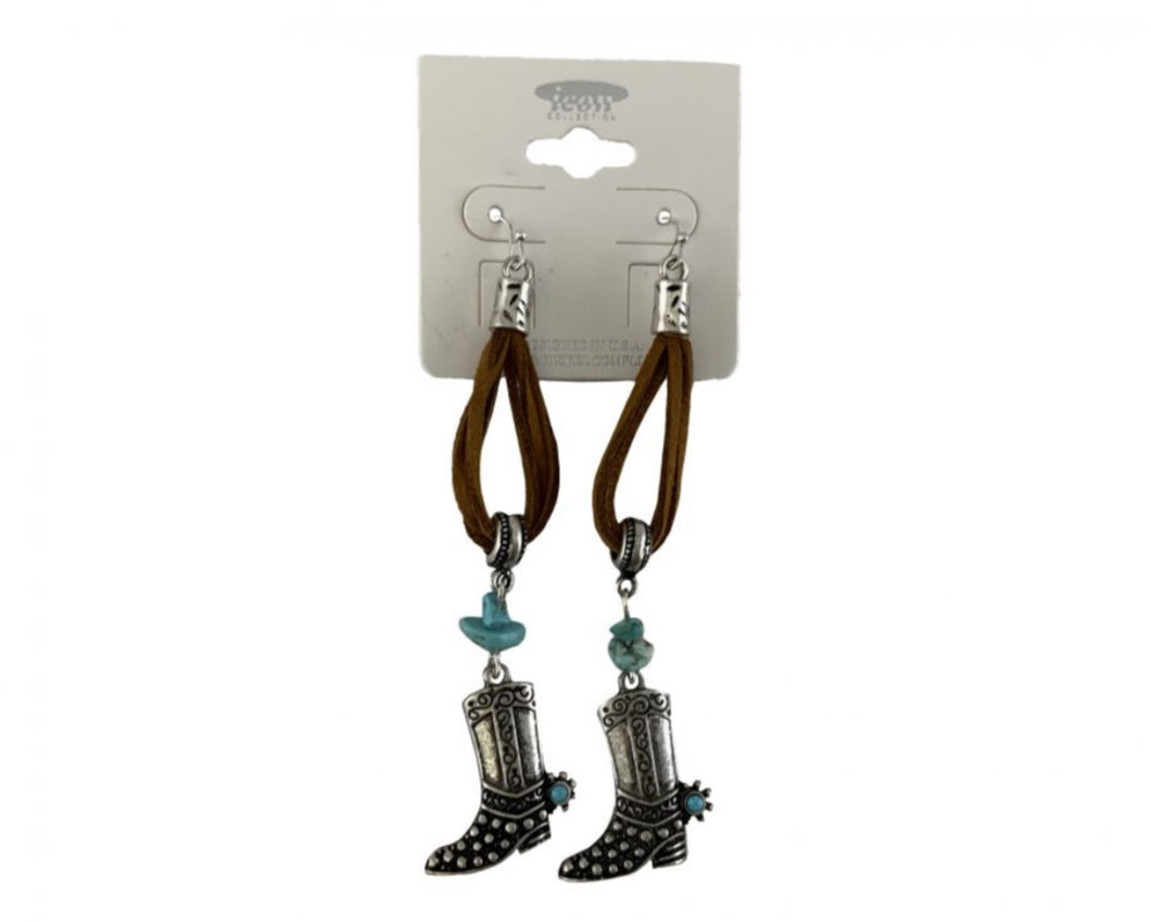 Earrings | Turquoise Boots