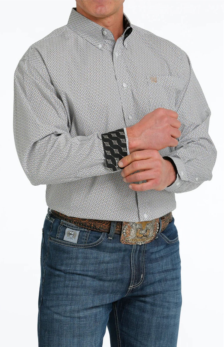 Cinch | Shirt | Grey Geometric