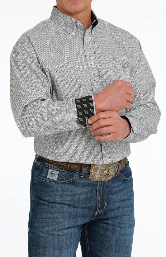 Cinch | Shirt | Grey Geometric