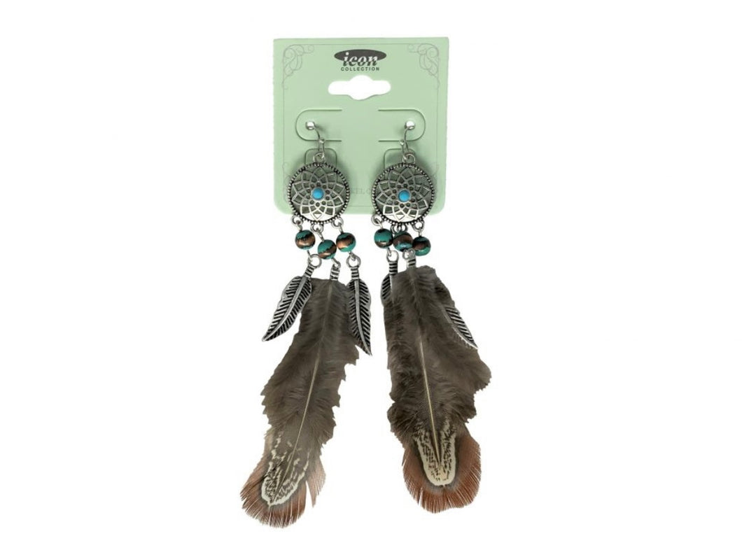 Earrings | Feathers and Conchcos